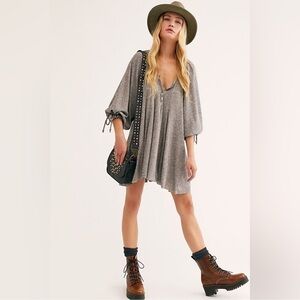 Free People winter sun Gray Mini tunic Dress